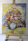 AC-01 Acryl Malerei Blumenstrauss Keilrahmen 40x50 cm