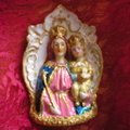 Maria mit Kind aus Porzellan nach der Restauration