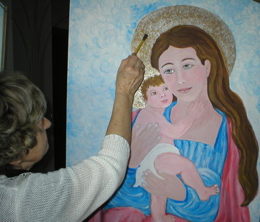 Bild - 3: Entstehung  Maria mit dem göttlichen Kinde