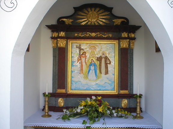 Bild - 6:  Das fertige Altarbild    Die Krönung Maria