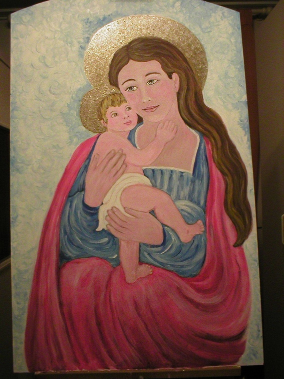 Bild - 4: Das fertige Bild  Maria mit dem göttlichen Kinde