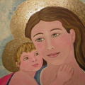 Bild - 2:  Entstehung Maria mit dem göttlichen Kinde