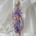Glasmalerei:  V-12 Vase Hoehe 30 cm