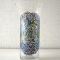 Glasmalerei:  V-09 Vase Hoehe 20 cm